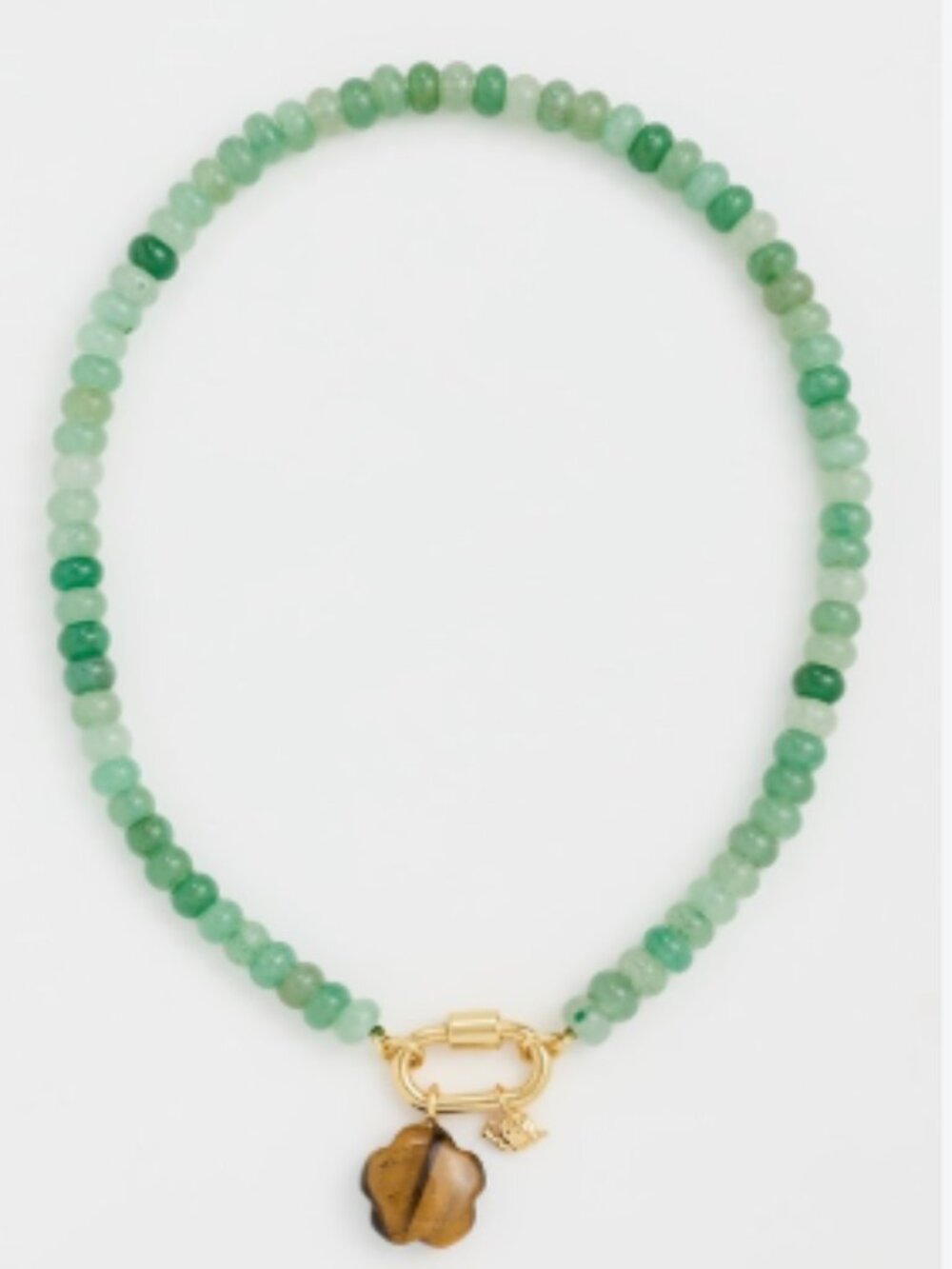 Madewell Semiprecious Beaded Carabiner Charm Necklace